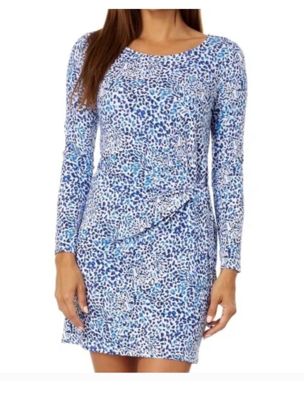 Lilly Pulitzer LS Bryson Resort White Twisted Up EUC